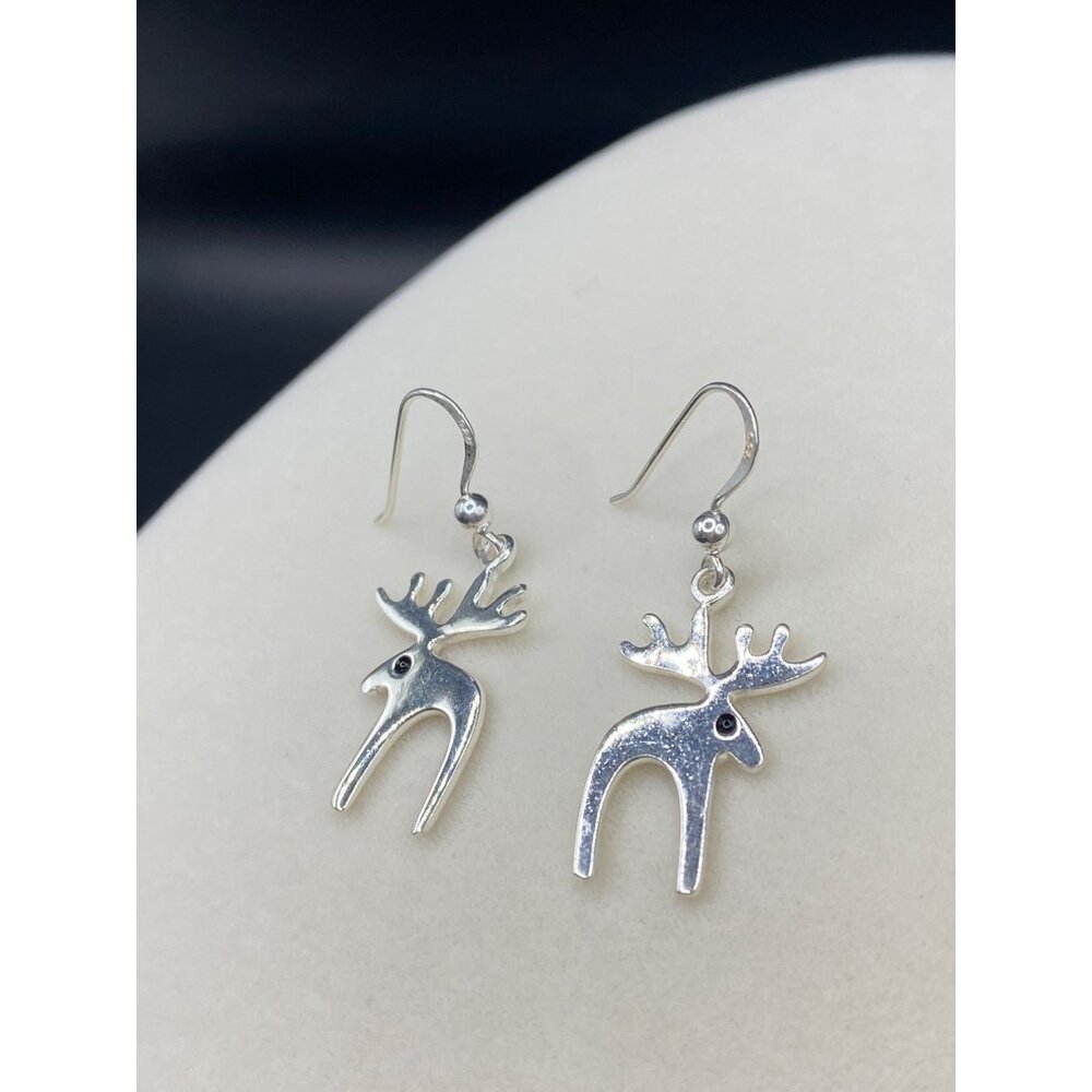 Petite moose 925 earrings - Picture 3 of 5